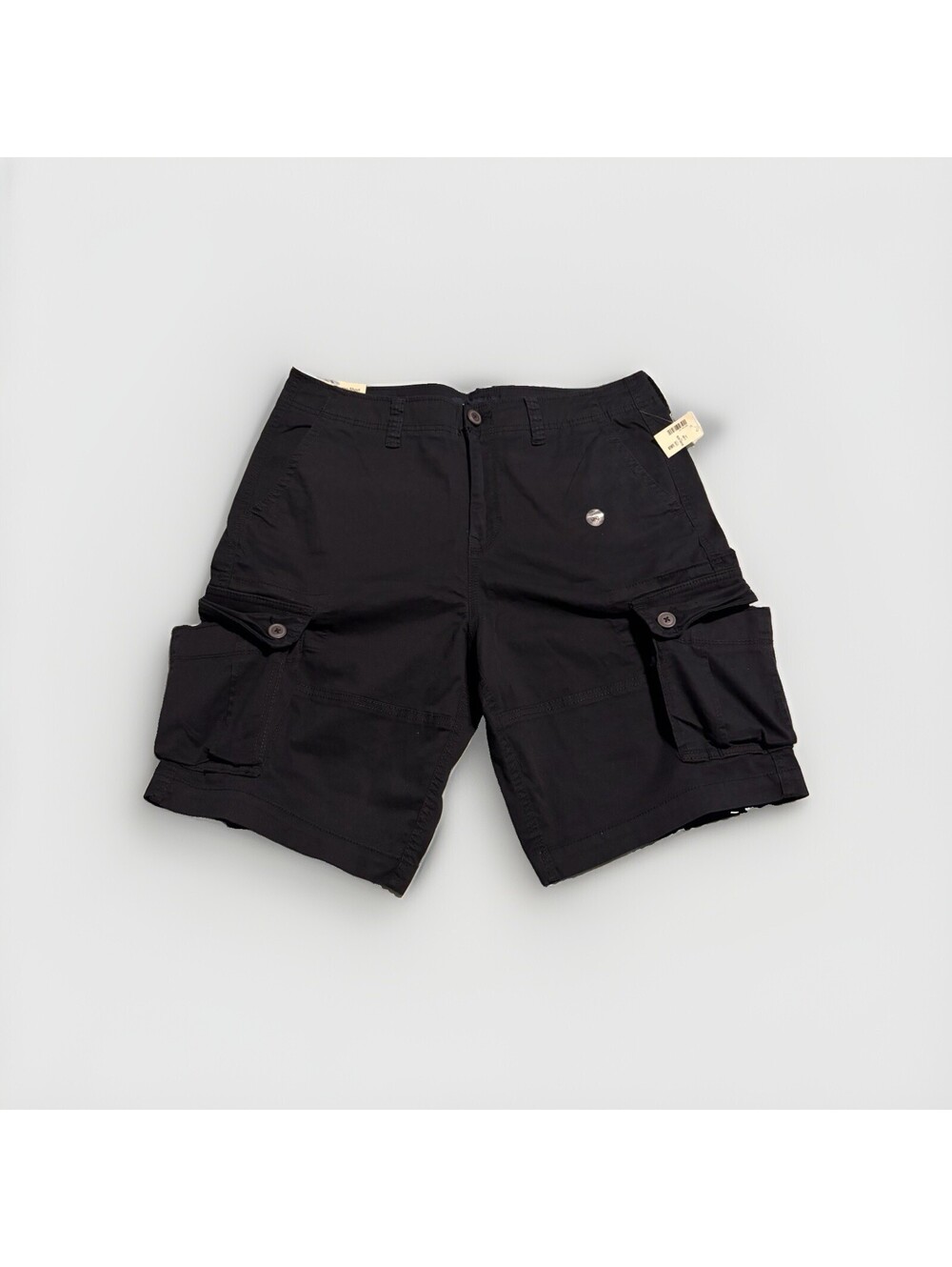 Aeropostale Cargo Shorts Mens 34W Black Stretch 10” Inseam NWT